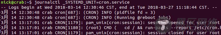 Linux journalctl 命令图文超详细讲解