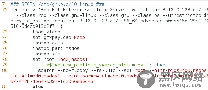 RHEL7 学习笔记（27) grub 和开机排错
