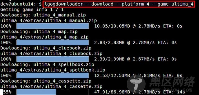 如何在Linux命令行中下载GOG游戏