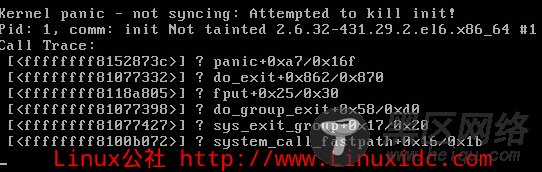 Linux启动提示Kernel panic - not syncing: Attempted to 