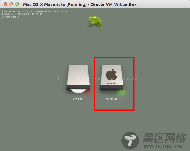Ubuntu下使用VirtualBox安装Mac OS X Mavericks(10.9)