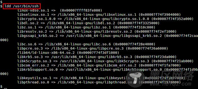 如何查看Linux上程序或进程用到的库