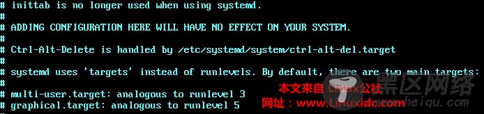 RHEL7/CentOS7默认运行级别和终端分辨率