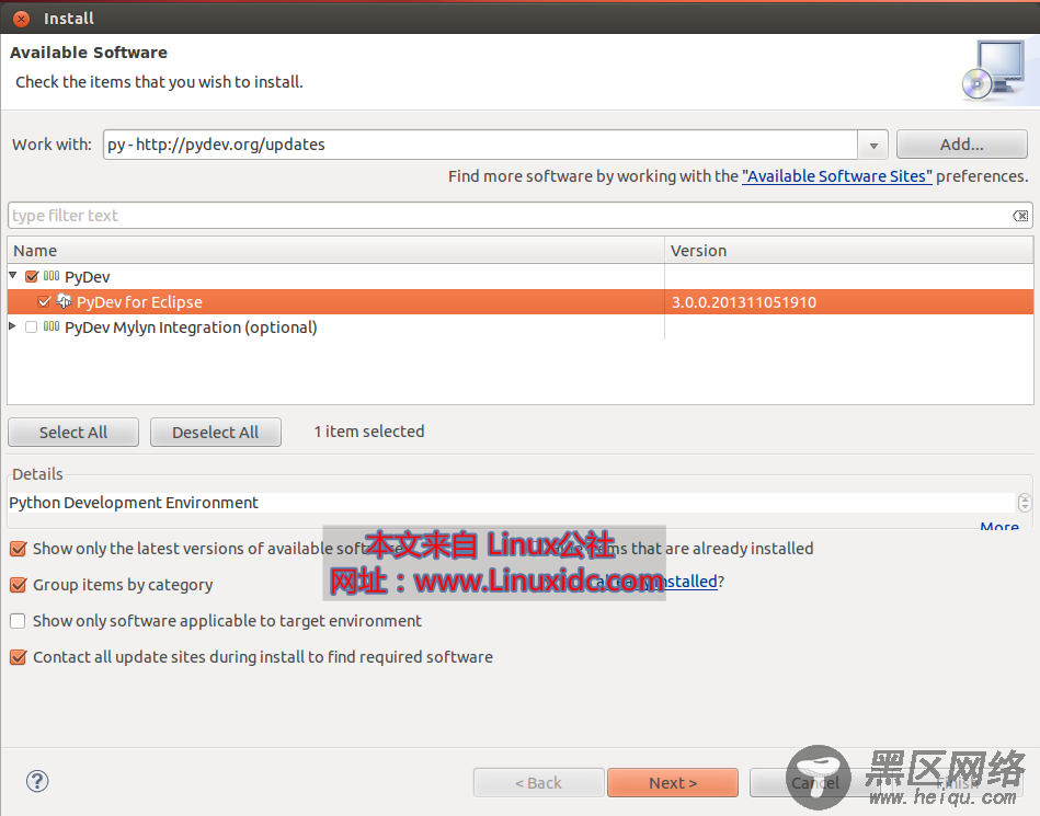 Ubuntu 12.04上Eclipse集成Python开发环境