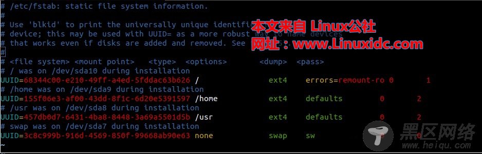 Ubuntu Linux 永久挂载(mount)分区