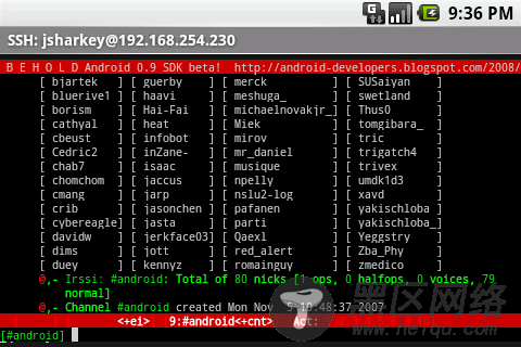 Android 平台上使用 ConnectBot 管理 Linux 机器
