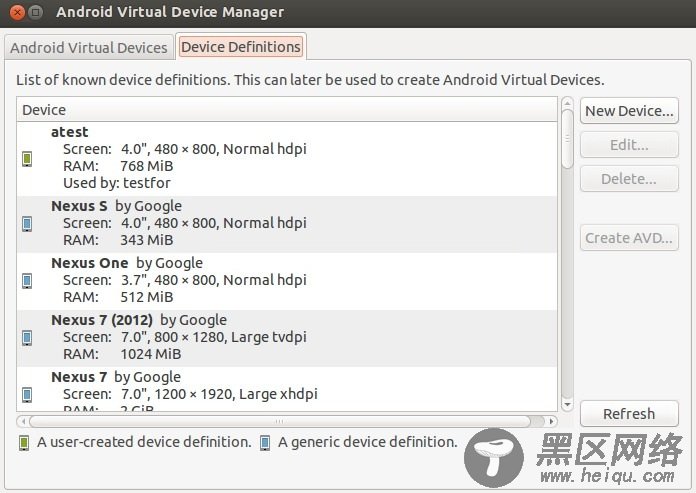 Ubuntu Eclipse 关于创建AVD时点击 OK 无效无反映解决方法