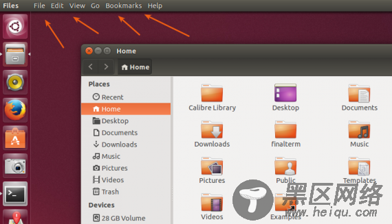 nautilus standard appmenu ubuntu 14.04