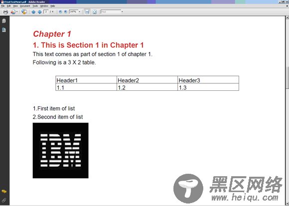 PDF 文档的屏幕截图
