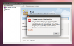 Ubuntu 11.04解决“The package is of bad quality”问题