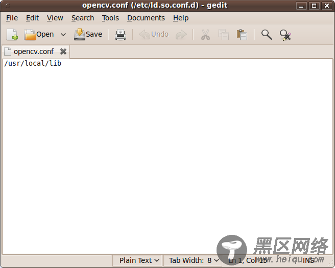 在Linux下安装openCV 并将其整合到Eclipse当中