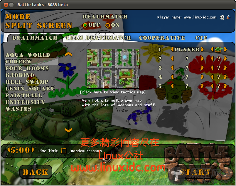 Ubuntu 10.10安装坦克大战游戏Battle Tanks