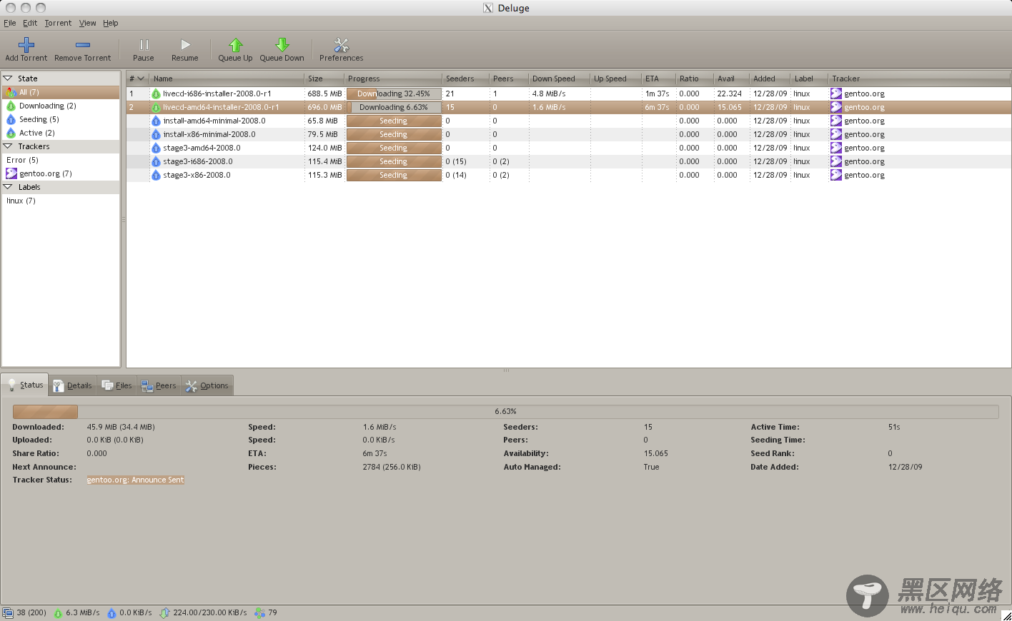 Ubuntu中安装BT客户端Deluge 1.3.1/图  