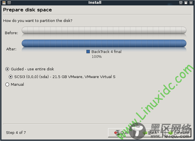 BackTrack(BT3, BT4) Linux安装教程