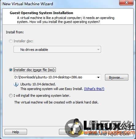 VMware Workstation虚拟机中安装Ubuntu10.04图解