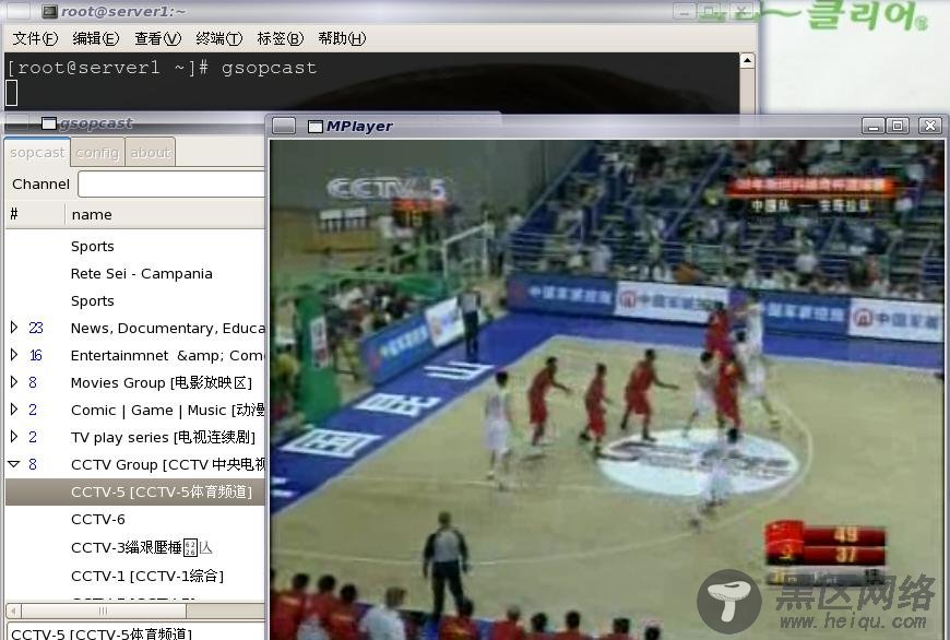 RHEL5 安装SopCast实现在线直播电视节目/图