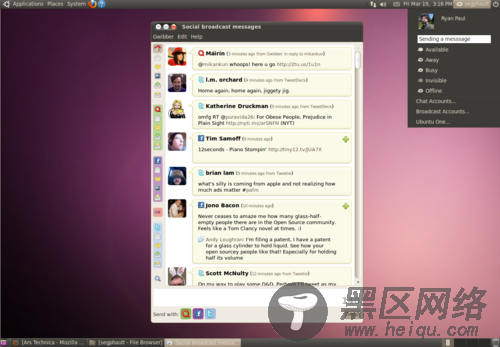 Ubuntu10.04测试版：整合管理社交网站(图) 
