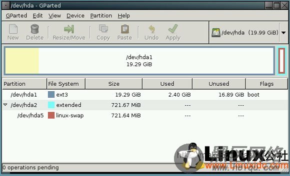 Linux教程：用Gnome分区编辑器调整或建立分区
