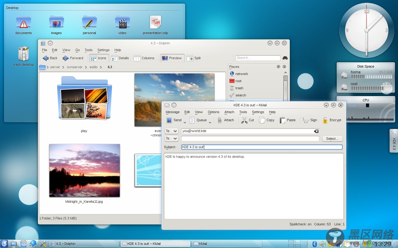 Ubuntu 9.10 的用户可以使用KDE 4.3.4了/图