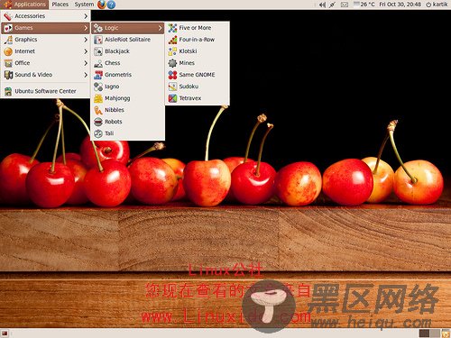 Ubuntu 9.10包括的应用程序: