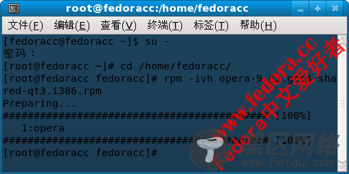 Fedora 10中安装Opera浏览器并添加Widget