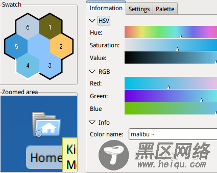 Linux下拾色器：功能强大的gpick 