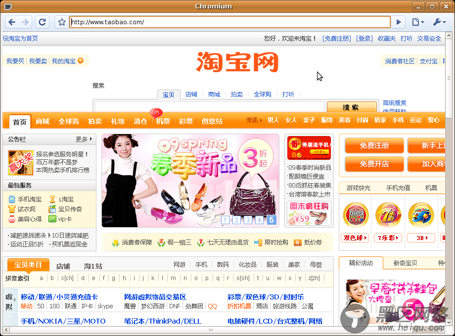 Linux版Chome- Chromium 2.0.167.0截图