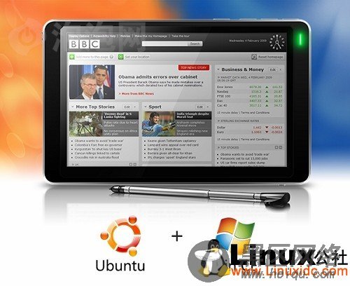 双操作系统 智器MID上跑WinCE+Ubuntu