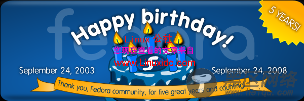 Fedora已经5周岁了
