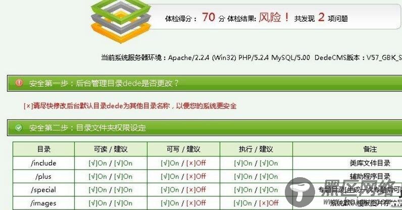 织梦dedecms目录权限检测工具