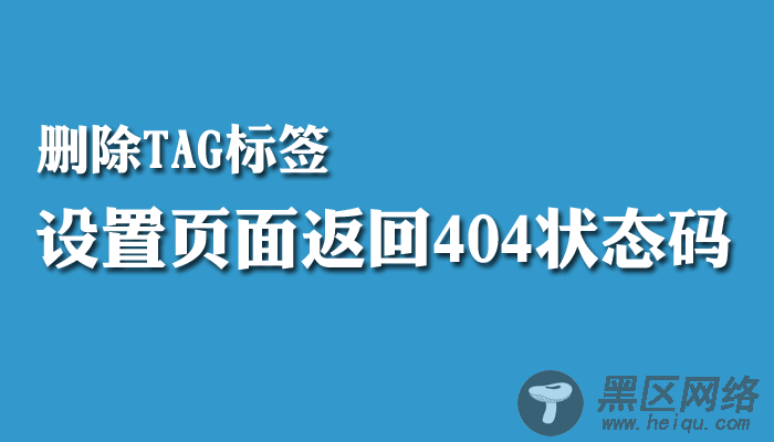 TAG删除页面返回404状态码