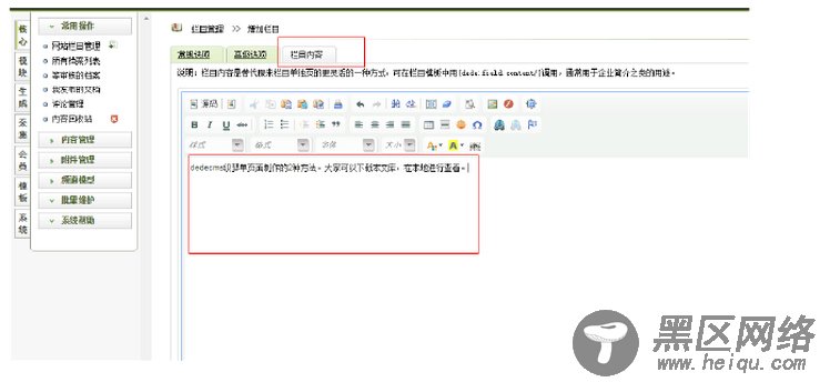 在编辑器中填写公司简介
