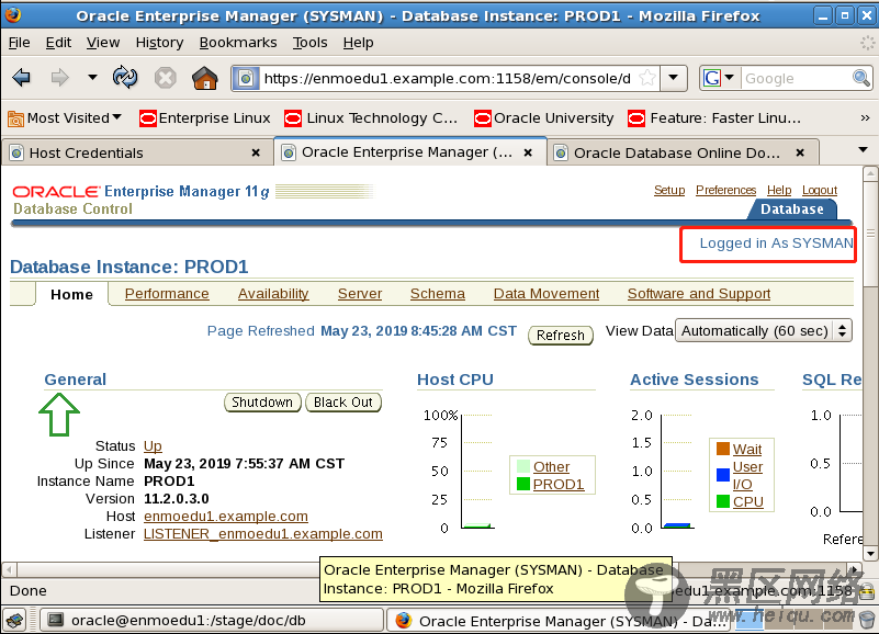 Oracle 11g OCM备考之创建EM与EM登陆异常的处理