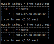 MySQL 时间类型 DATE、DATETIME和TIMESTAMP
