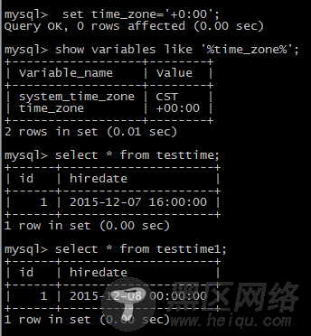 MySQL 时间类型 DATE、DATETIME和TIMESTAMP