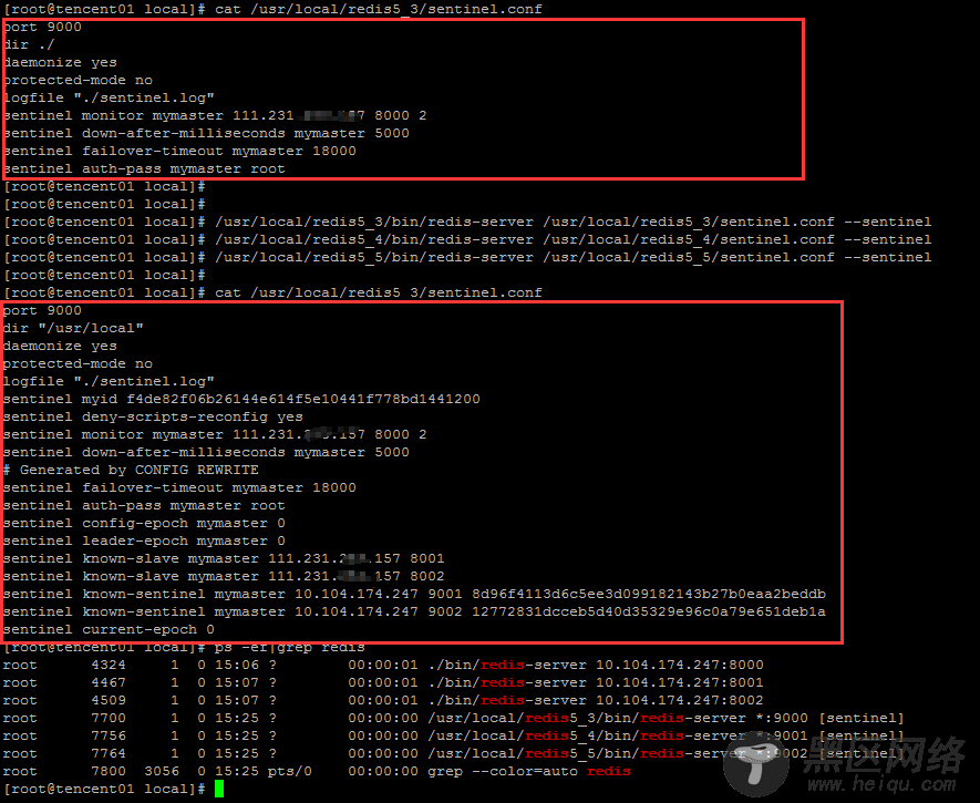 Redis 哨兵节点之间相互自动发现机制（自动重写