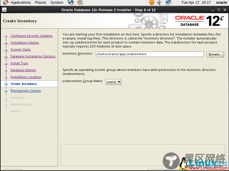 CentOS 6.9 下 Oracle Database 12c Release 2安装过程详解