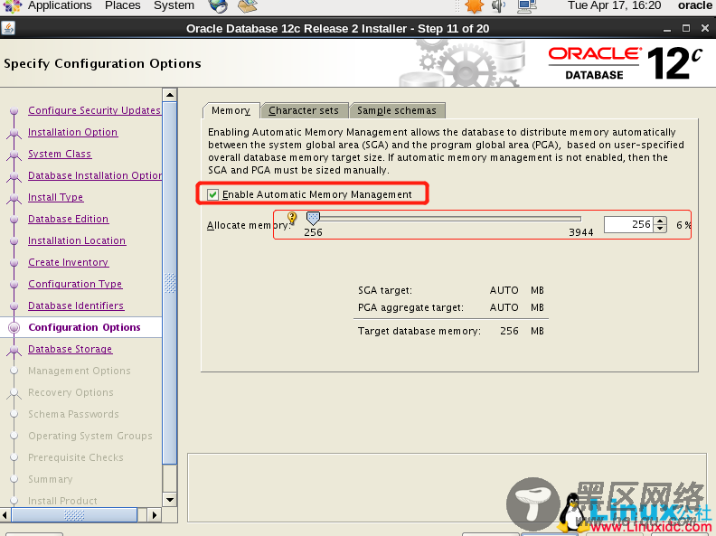 CentOS 6.9 下 Oracle Database 12c Release 2安装过程详解
