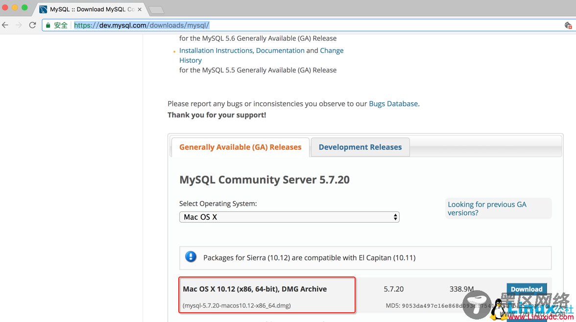 Mac OS系统下MySQL5.7.20安装详解