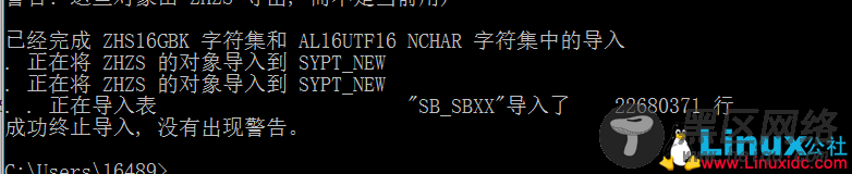 Oracle 导入数据报600错误