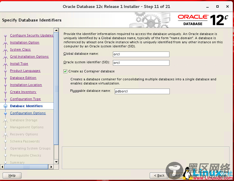 Oracle Linux 7.4 安装 Oracle 12C