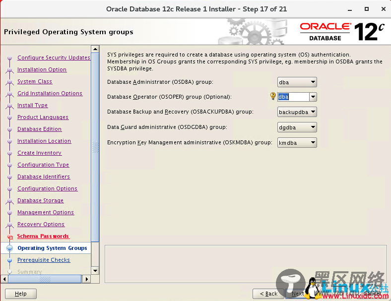 Oracle Linux 7.4 安装 Oracle 12C