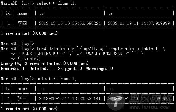 MariaDB10.3 系统版本表 有效防止数据丢失