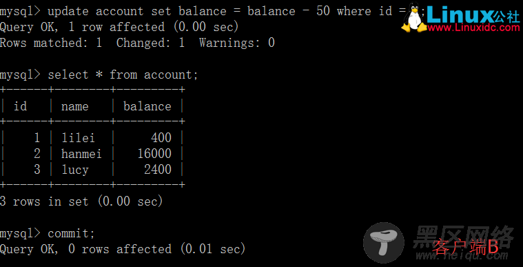 MySQL的四种事务隔离级别