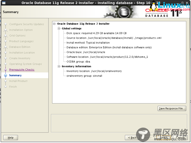 Linux上Oracle 11g单实例安装详解