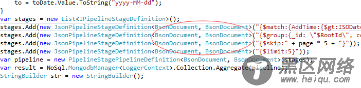 MongoDB在CSharp里实现Aggregate