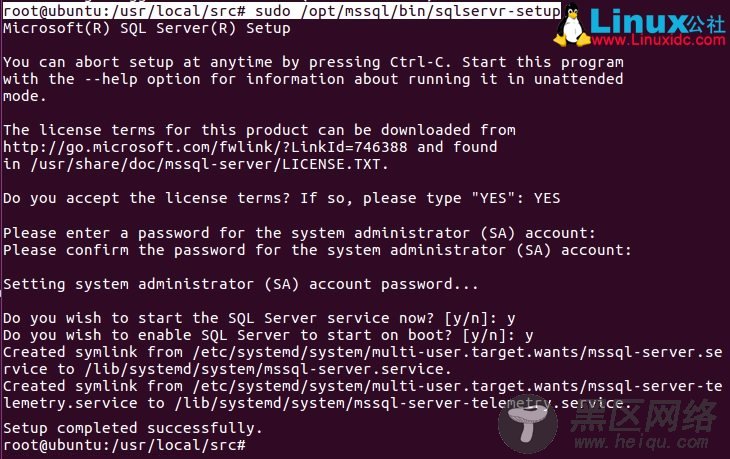 Ubuntu 16.04 安装 SQL Server v.Next