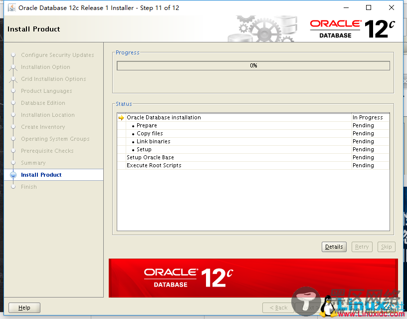 Red Hat Enterprise Linux 7.2 安装 Oracle 12c