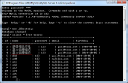 MySQL客户端输出窗口显示中文乱码问题解决办法