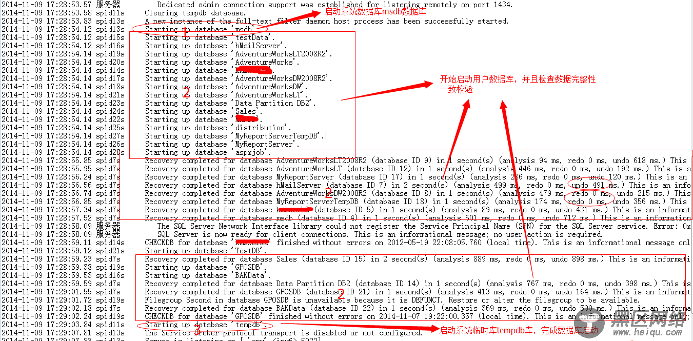 SQL Server数据库启动过程详解及启动不起来的问题